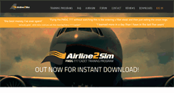 Desktop Screenshot of airline2sim.com