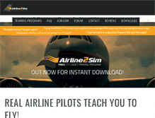 Tablet Screenshot of airline2sim.com